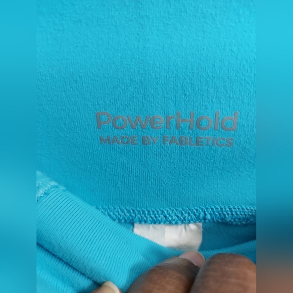 Fabletics Blue Seamless 7/8 Leggings High-Waisted - Picture 5 of 10